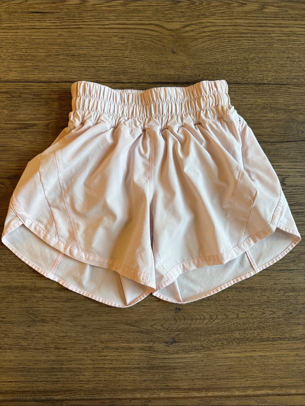 lululemon athletica Pale Pink Athletic Track That Shorts